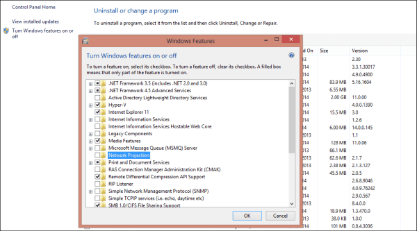 تعطيل مميزات الويندوز Windows Features من أجل تحسين أداء الجهاز - الويندوز